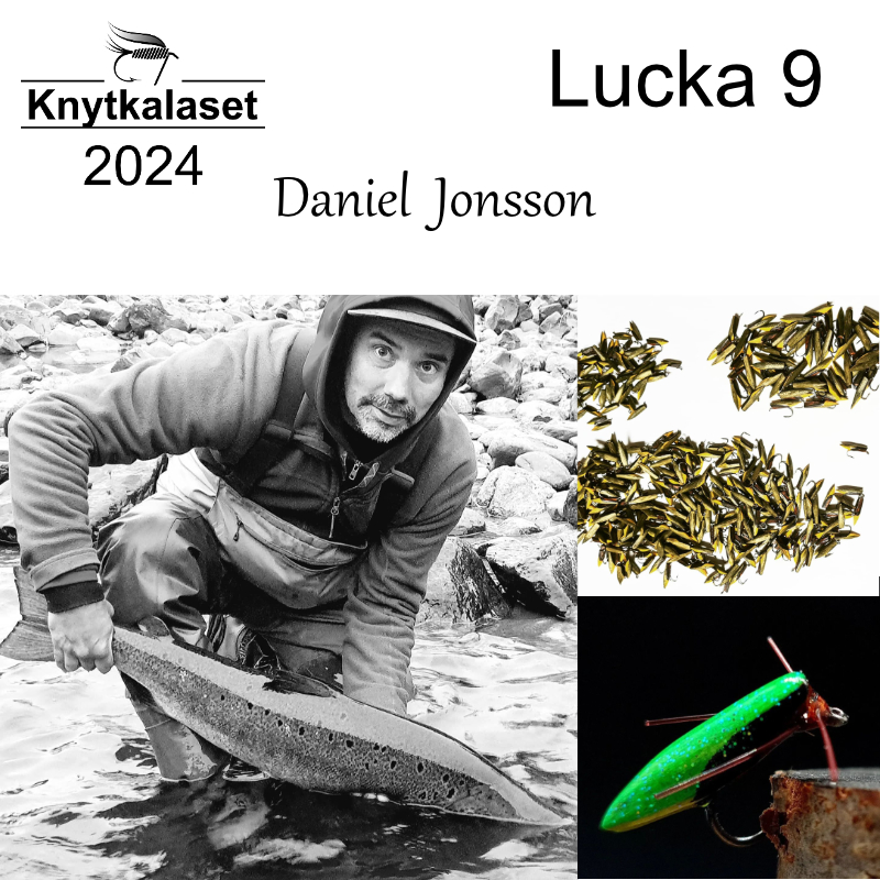 Daniel Jonsson binder ismopuppor på Knytkalaset.